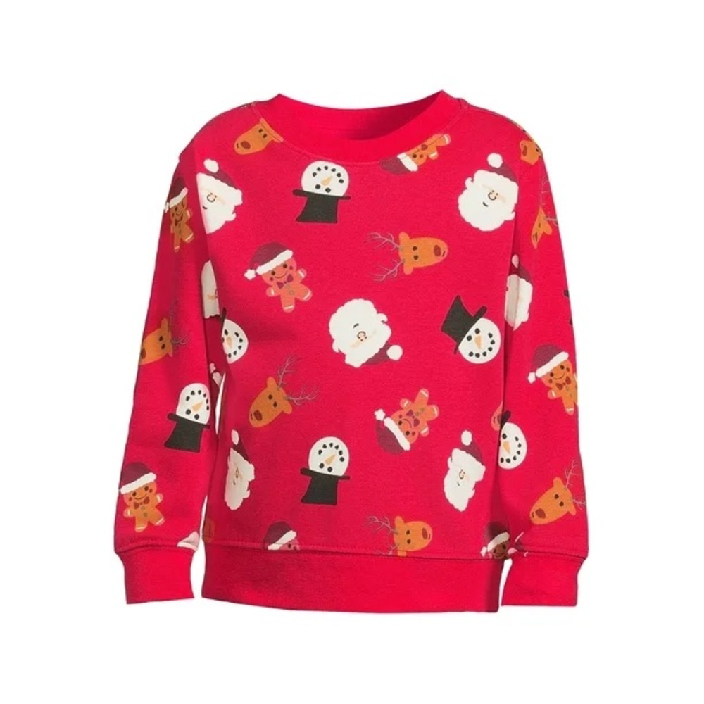 Holiday Time Christmas Holiday Sweatshirt Red Size 2T